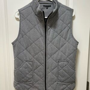 Staccato Black and White Quilted Vest